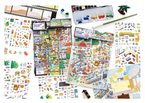 High-quality detail of Infeel.Me large scene stickers with creative DIY decor.