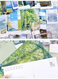 Artistic landscape postcards featuring scenic photos and inspirational typography