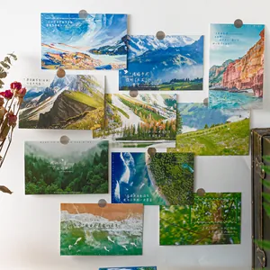 Postales escénicas estéticas con citas decorativas para decorar la pared