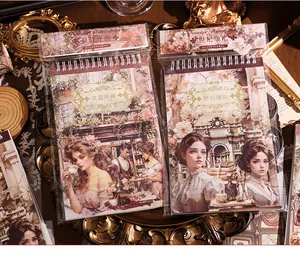Two vintage-style Nostalgic Poetry sticker books for creative journaling and scrapbooking.