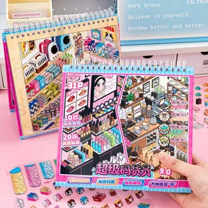 Large interactive sticker book Super Stock Clerk 9.0 for stress relief organizing