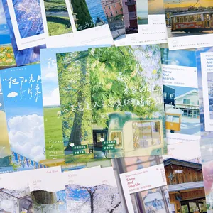 Inspirational scenic postcards set for aesthetic wall decor and student gift cards