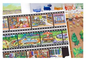 Infeel.Me large architectural scenery stickers for DIY planners and scrapbook journals