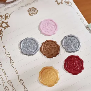 Vintage-Siegellack-Aufkleber mit For-You-Prägung für Hochzeitseinladungen