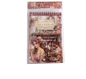 Vintage aesthetic sticker book featuring classic European art style cover illustrations