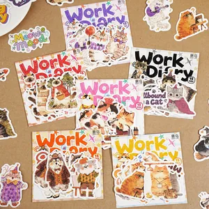 Etori Life süße Katzen Washi Sticker Work Diary Serie 15 Stück für DIY Scrapbooking