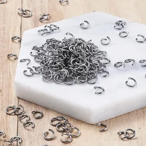 Iron Open Jump Rings For Jewelry Making DIY Handcraft Findings Connection Rings Connectors Bracelet Necklace Accessories Supplies