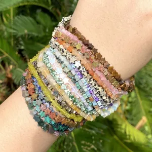 Assorted colorful 6mm star-shaped natural stone beads for DIY jewelry making crafts