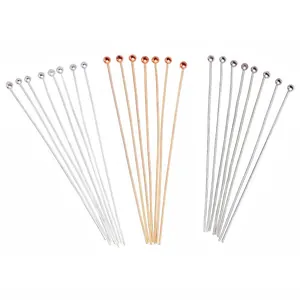 Copper Ball Head Pins DIY Jewelry Making Findings Ball Pins For Beading Handmade Headpins Crafts Accessories Jewelry Pins