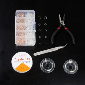Kit profesional para hacer joyas DIY que incluye alicates, pinzas y anillas