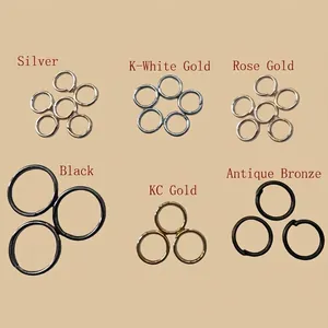 Professional assorted color metal open jump rings for DIY jewelry making accessories