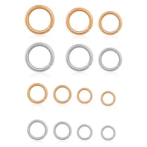 Iron Jump Rings For Jewelry Making Open Metal Connection Loops DIY Findings Circular Link Rings Handmade Supplies