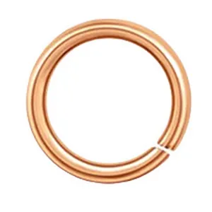 High quality rose gold open jump ring for DIY jewelry making and connector accessories.