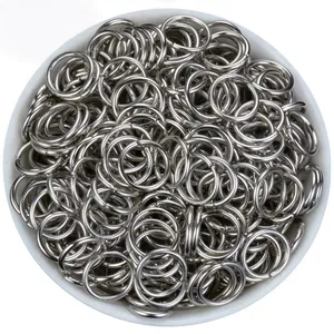 Professional silver metal jump rings for DIY jewelry making accessories, 3-14mm