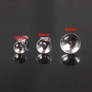 Clous d'oreilles DIY en acier inoxydable de 5mm, 6mm et 8mm pour la bijouterie