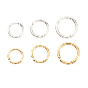DIY Jewelry Making Findings Copper Open Jump Rings Connector For Earrings Bracelet Necklace Silver Gold Rose Gold Plated Accessories
