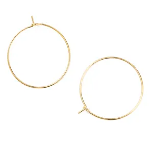 Silber Gold Beschichtetes Kupfer Ohrringe Weinglas Charms DIY Schmuckherstellung Zubehör Weihnachtsfeier Dekoration