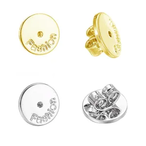 Large Round Earring Backs Copper Gold Platinum Plated Butterfly Ear Nut Backings For Stud Earrings DIY Jewelry Findings Accessory