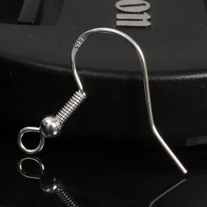 Crochets de Boucles d'Oreilles en Cuivre Plaqué Argent Fils d'Oreille Avec Poinçon S925 pour Création de Bijoux DIY Accessoires