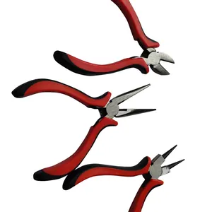 Mini DIY Jewelry Making Tools Pliers 45# Steel Diagonal Needle Nose Round Pliers For Jewelry Repair Manual Hand Tools