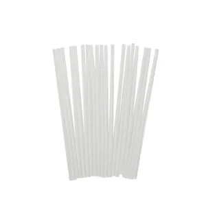 7mm high viscosity transparent hot melt glue sticks for DIY crafts on white background