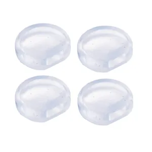 Clear silicone pads for screw and spring earring clips to prevent pain and slipping