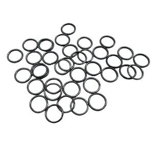 High-quality black metal open jump rings for DIY handmade jewelry making accessories.