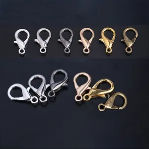 Premium alloy lobster clasps in six metallic finishes for handmade jewelry projects