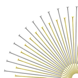 DIY Handcrafted Beading Material Metal Accessories T Pins Head Pins For Jewelry Making Earrings Necklace Pendant Connection Jewelry Findings