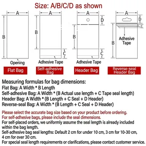 Guía de medición completa para varios tipos de bolsas de embalaje de plástico
