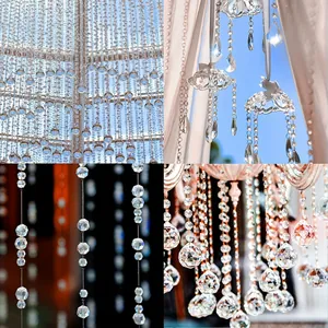 Sparkling crystal AB beads and pendants for DIY jewelry and decor in a four-panel display