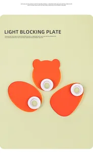 Set of three orange acrylic light blocking plates for handheld nail UV LED phototherapy lamps