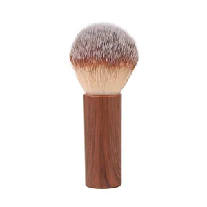 Walnut wood handle nail dust brush with soft gradient bristles