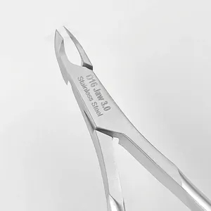 Professional 420 stainless steel cuticle nipper for precise manicure and skin removal