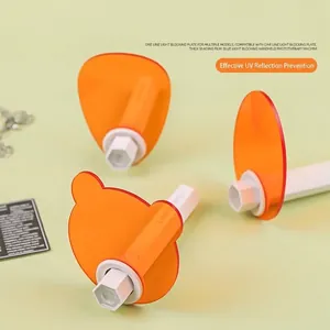 Universal Orange UV Protection Nail Lamp Shading Plate Eye Protection Light Blocking Sheet For Handheld Curing Light Nail Art Tools