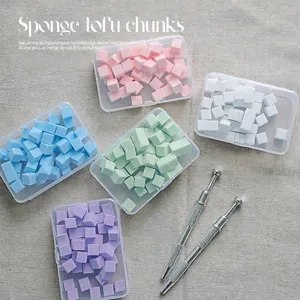 Mini Nail Art Gradiënt Spons Tofu Kubus Hoge Dichtheid Spons Voor Vervaag Blush Gradiënt Manicure Gereedschap Professioneel DIY Accessoire Voor Vrouwen