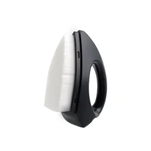 Professional triangular hand-held nail dust brush with fine soft white cleaning bristles