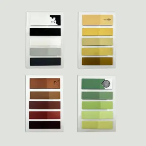 Selection of PET Morandi color index stickers with minimalist cartoon animal icons