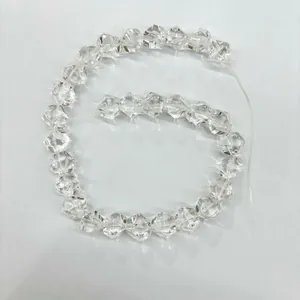 Natuurlijke gefacetteerde heldere witte kristallen diamantkralen voor DIY sieraden