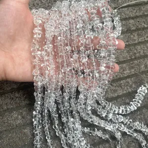 Cuentas de Cristal de Roca Brasileño Natural Grado A Irregulares Cuarzo Ahumado Cuentas Sueltas para Joyería DIY Pulsera Collar
