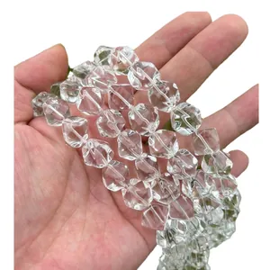Heldere facetgeslepen ruitvormige bergkristal kralen voor DIY sieraden accessoires