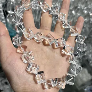 Natuurlijke Braziliaanse witte kristallen kubuskralen voor DIY-sieraden en ambachten
