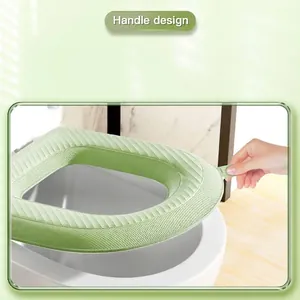 Copriwater in EVA verde impermeabile con comoda maniglia di sollevamento e antiscivolo