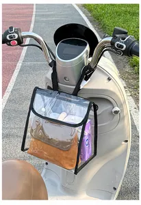 Große wasserdichte durchsichtige PVC-Hängetasche für die Vorderseite von E-Scootern