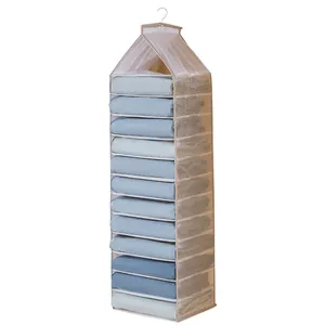 Organisateur de placard suspendu multicouche pour ranger pantalons et vêtements