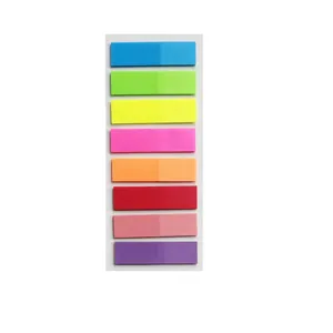 Set di 8 segnapagina fluorescenti per organizzare e marcare documenti e libri in ufficio