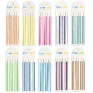 Long Strip PET Index Tabs Semi-Transparent Sticky Notes Fluorescent Reading Markers For Office School Supplies Stationery