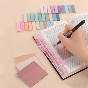 1200 sheets of 60-color waterproof transparent index tabs and Morandi sticky notes set for reading