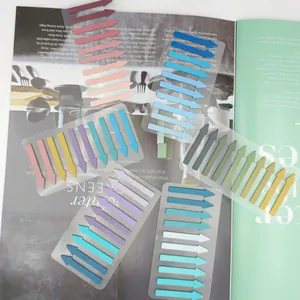 Colorful Morandi transparent arrow index tabs for reading and student marking stickers