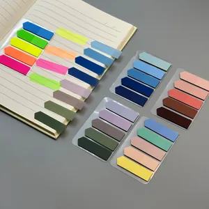 Colorful Morandi and neon translucent PET arrow index stickers for notebook marking labels.